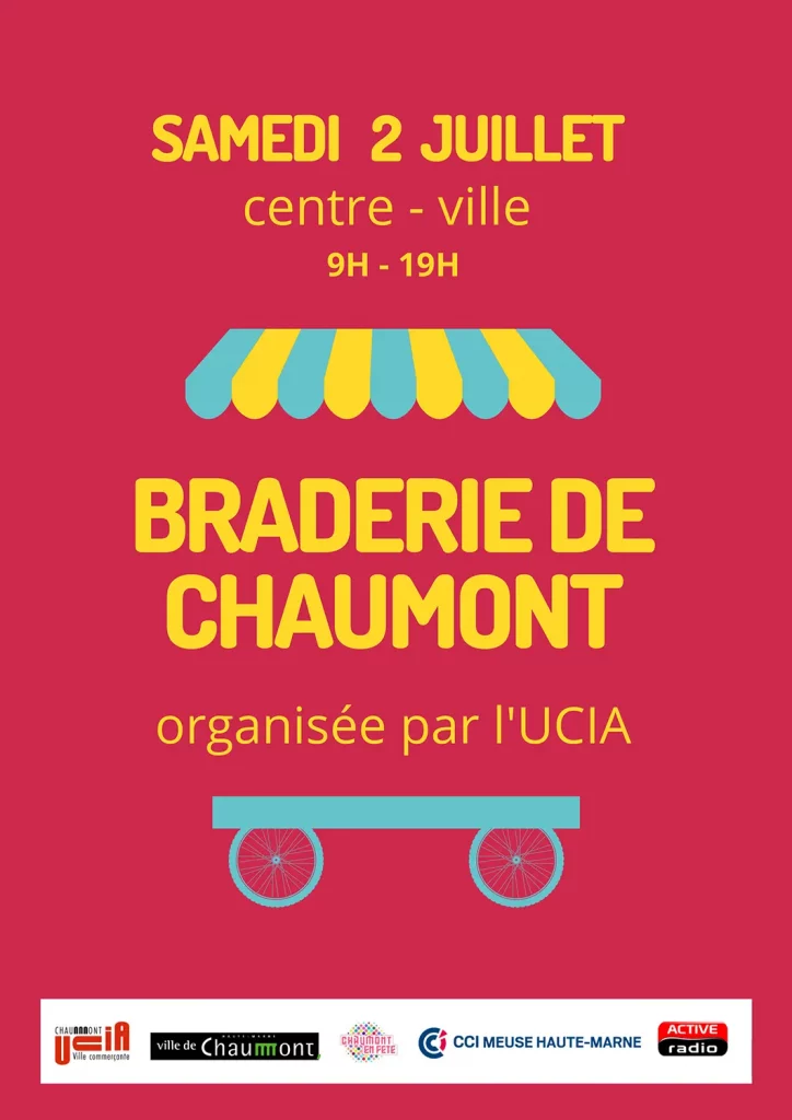 Grande braderie de Chaumont organisée par l'UCIA